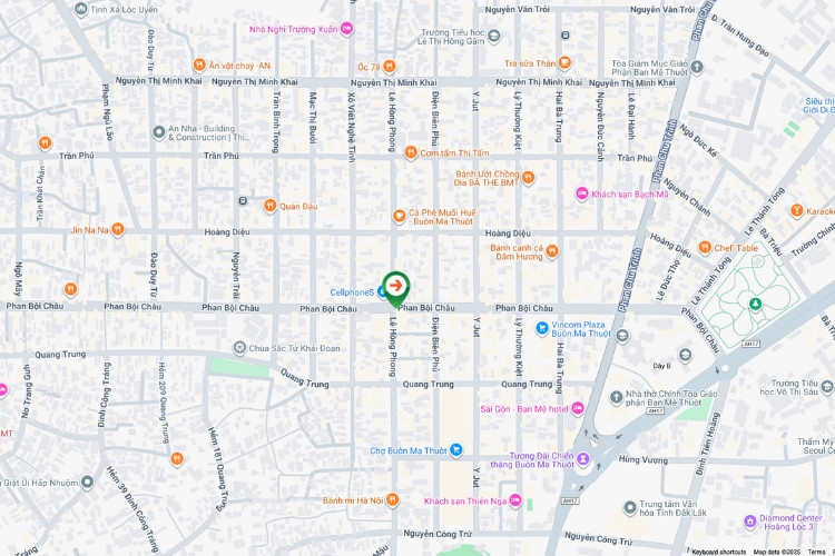 Map- Horizontal Wallscape Billboard at 72 Phan Boi Chau, Buon Ma Thuot Ward, Daklak