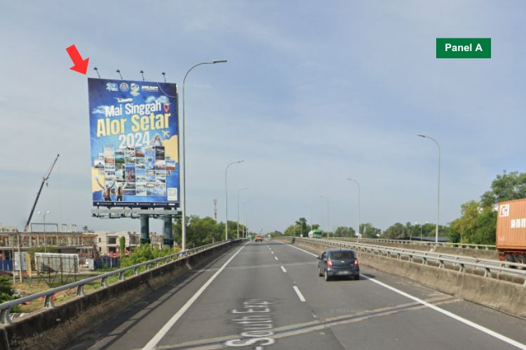 2 Sided Vertical Unipole Billboard at NSE Highway KM42, Alor Setar, Kedah