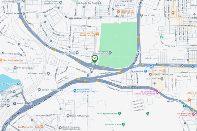 Map - Free Standing Billboard at Jalan Pantai Baru (A), Kuala Lumpur