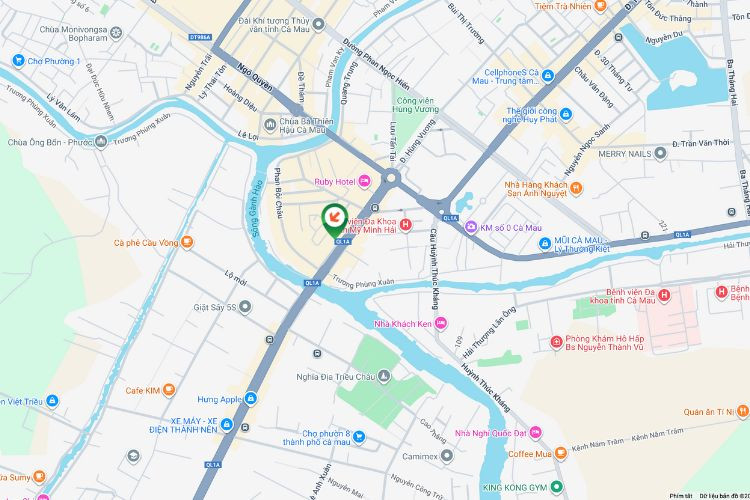 Map - Horizontal Wall-mounted Pano Billboard at 22 Hung Vuong, An Xuyen, Ca Mau