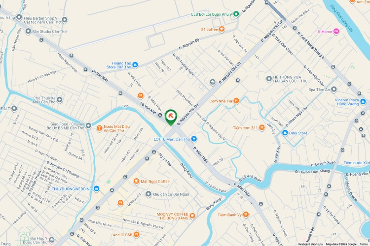 Map- Horizontal Wallscape Billboard at 109 Mau Than Roundabout, Cai Khe Ward, Can Tho City (Heading toward Can Tho Airport)