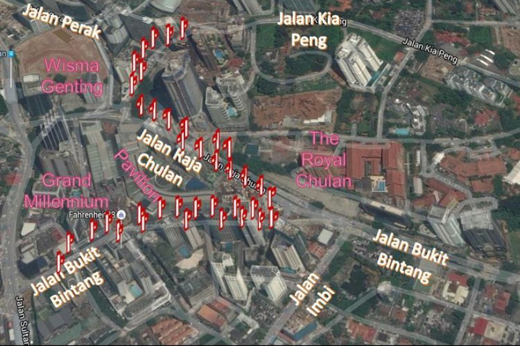 Jalan Bukit Bintang, Kuala Lumpur (in front Pavilion KL)