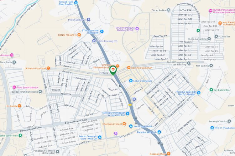 Map - Free Standing Billboard at Persiaran Taman Pelangi Semenyih, Semenyih, Selangor (near Lotus's Semenyih)