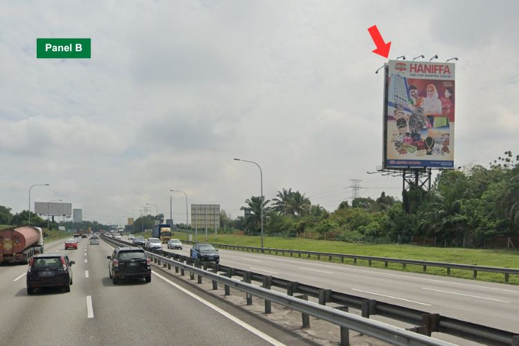 Vertical Unipole Billboard at ELITE Highway KM30, Dengkil, Selangor
