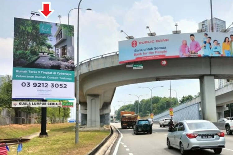 1 Panel Vertical Minipole Billboard at Pavilion 2 Bukit Jalil, Lebuhraya Bukit Jalil, Bukit Jalil, Kuala Lumpur (near Pavillion Bukit Jalil)