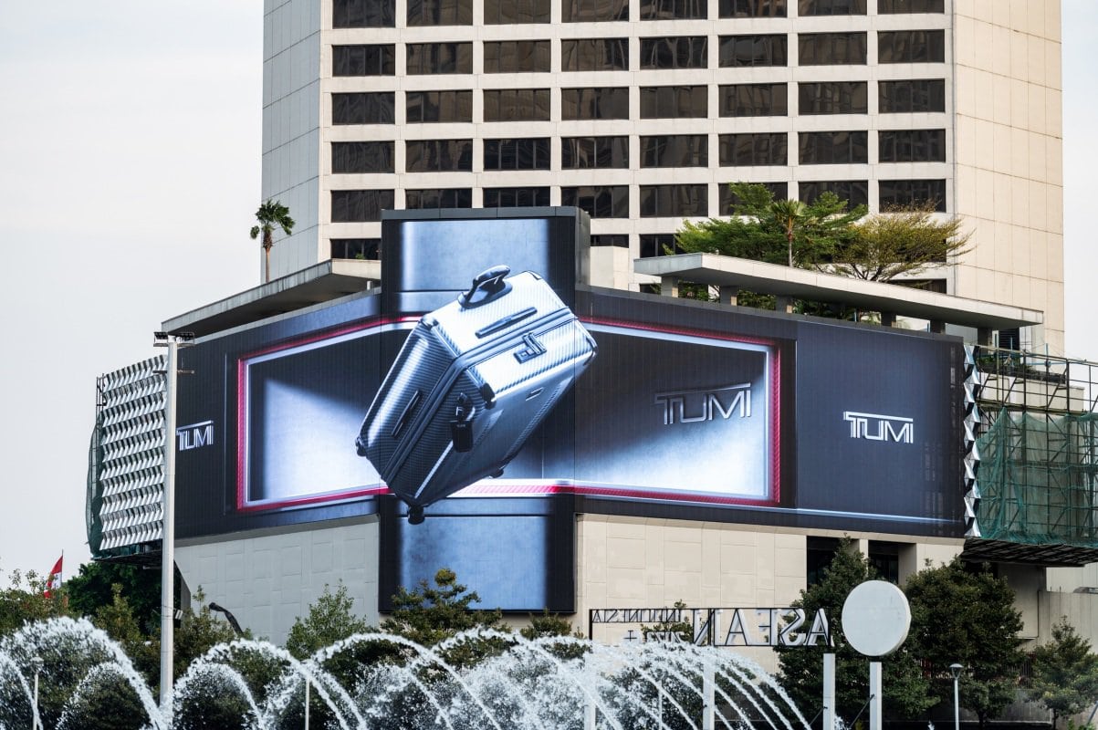 Iklan 3D Iklan anamorphic Iklan keren Jakarta Plaza Indonesia Mandarin Hotel