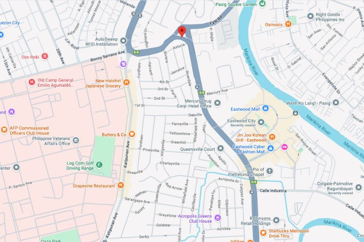 Boni Serrano Bridge, Quezon City, Metro Manila (Southbound facing, Near Quirino Memorial Medical Center and University of the Philippines Diliman)