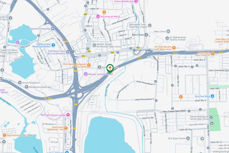 Map - Free Standing Billboard at MRR2 Highway KM8.9, Batu Caves, Selangor