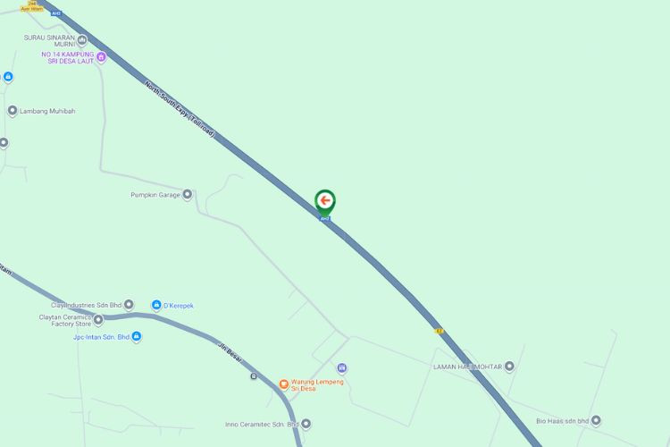 Map - Free Standing Billboard at NSE KM077.9, Simpang Renggam, Johor (from Kuala Lumpur towards Johor Bahru)