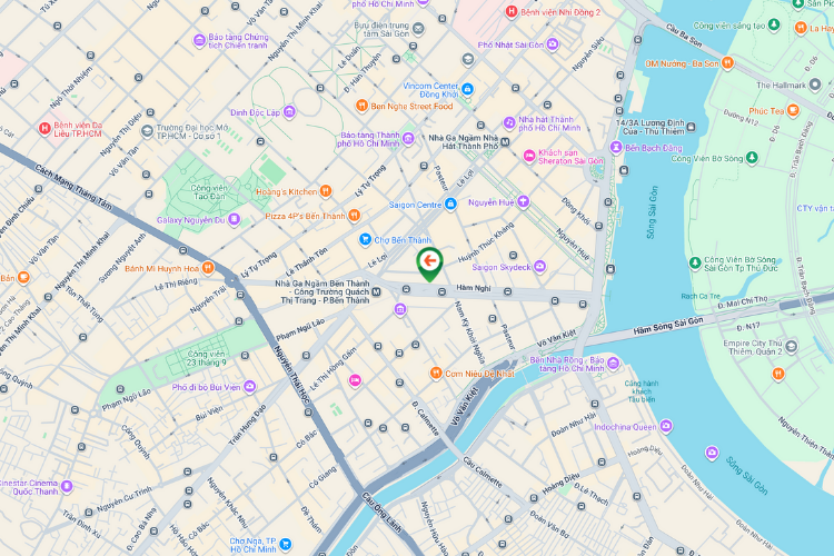 Map - Horizontal Wallscape Billboard at 132 Ham Nghi, District 1, Ho Chi Minh City (Floor 20, 21)