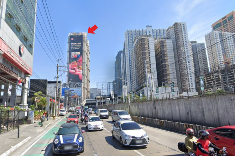 1 Panel Vertical Digital Screen Billboard at GA Tower 1 EDSA, North Bound, Mandaluyong, Metro Manila (Near MRT Boni Station)
