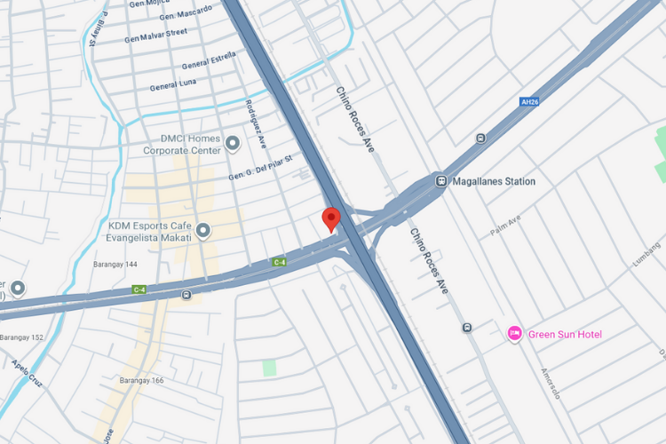Map - Horizontal Digital Screen Billboard at EDSA Magallanes South Bound, Makati, Metro Manila (Near MRT Magallanes Station)