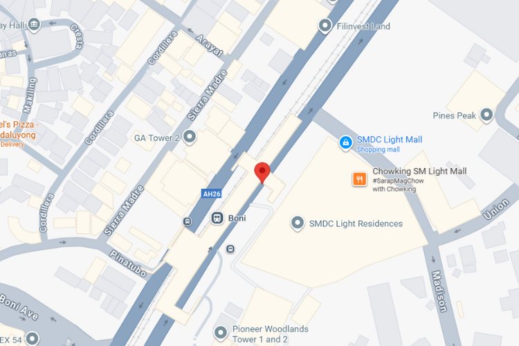 Map - Horizontal Digital Screen Billboard at EDSA - MRT Boni, North Bound, Mandaluyong, Metro Manila