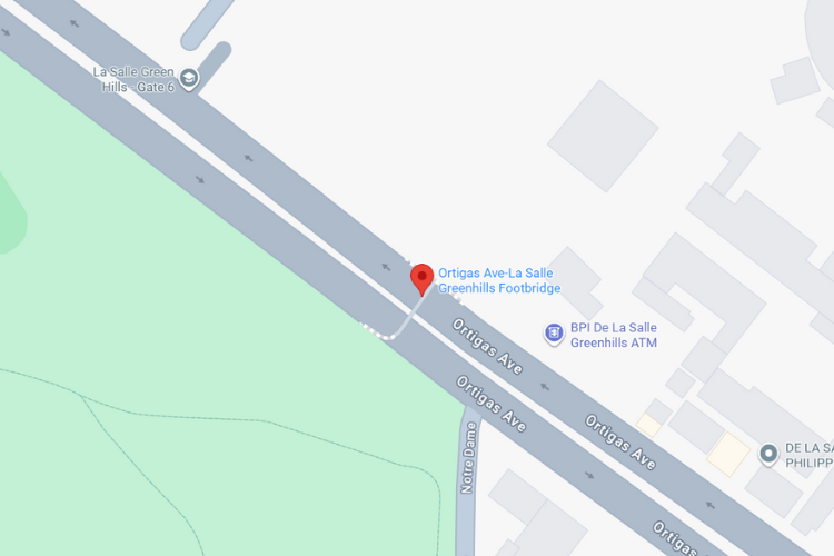 Map - Horizontal Digital Screen Billboard at Ortigas Avenue, East Bound, Mandaluyong, Metro Manila (Near La Salle Green Hills)