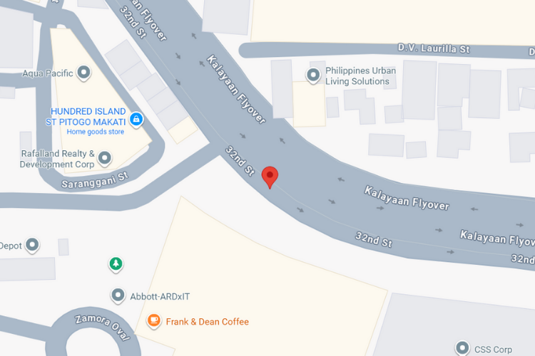Map - Horizontal Digital Screen Billboard at 32nd Street BGC, East Bound, Taguig, Metro Manila (Near St. Luke’s Medical Center – Global City)