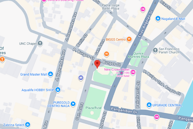 Map - Horizontal Digital Screen Billboard at General Luna St., Plaza Rizal, Naga, Camarines Sur (Near Puregold Centro Naga)