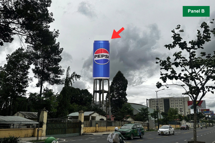 Day view (Panel B) - Cast Column Billboard at 18E Street, Tan Son Nhat Ward, Ho Chi Minh City (Opposite Republic Suites Saigon Airport)
