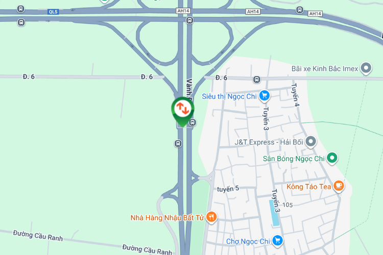 Map - Horizontal Light Box Billboard at Vo Nguyen Giap, Dong Anh Ward, Ha Noi City (Vinh Ngoc Overpass)