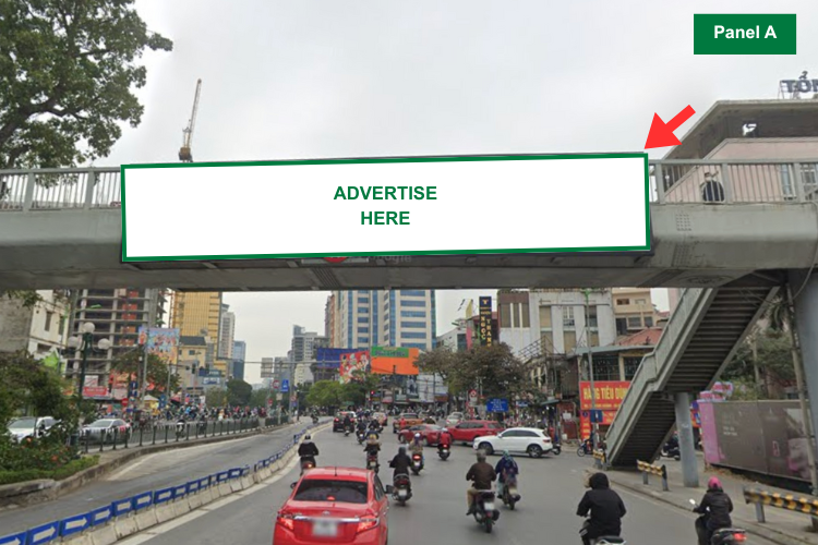4 Panel Horizontal Light Box Billboard at 309 Giang Vo Street, O Cho Dua Ward, Ha Noi City