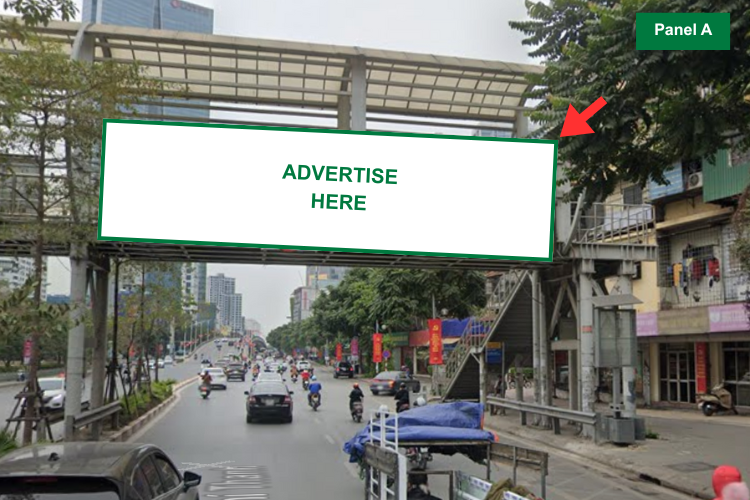 4 Panel Horizontal Light Box Billboard at 33 Nguyen Chi Thanh Street, Ngoc Ha Ward, Ha Noi City