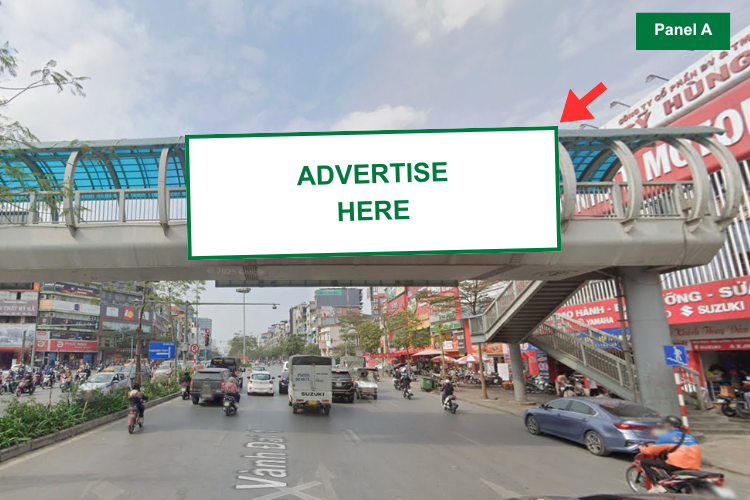 4 Panel Horizontal Light Box Billboard at 210 Xa Dan Street, Van Mieu Ward, Ha Noi City