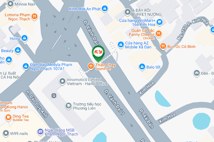 Map - Horizontal Light Box Billboard at 210 Xa Dan Street, Van Mieu Ward, Ha Noi City