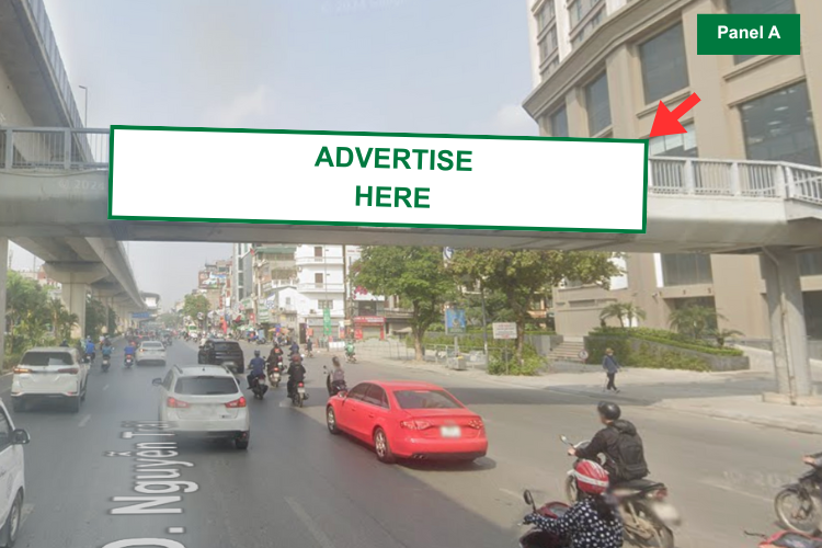 4 Panel Horizontal Light Box Billboard at 108 Nguyen Trai Street, Khuong Dinh Ward, Ha Noi City