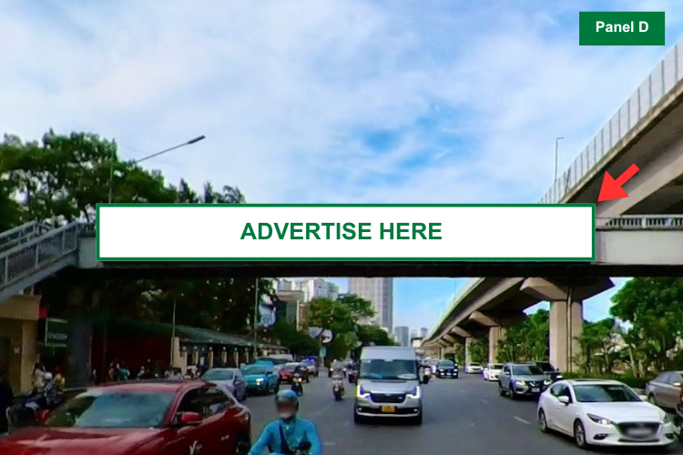Panel D - Horizontal Light Box Billboard at 336 Nguyen Trai Street, Khuong Dinh Ward, Ha Noi City (University of Social Sciences and Humanities)