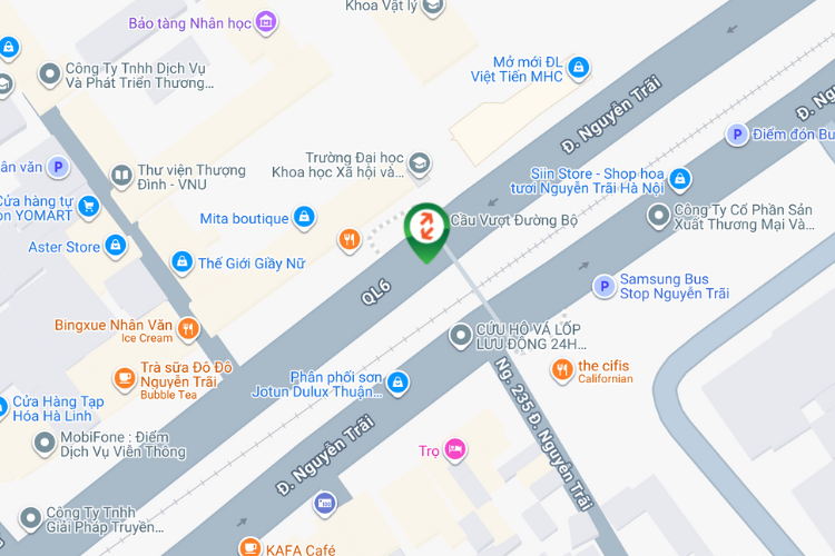 Map - Horizontal Light Box Billboard at 336 Nguyen Trai Street, Khuong Dinh Ward, Ha Noi City (University of Social Sciences and Humanities)