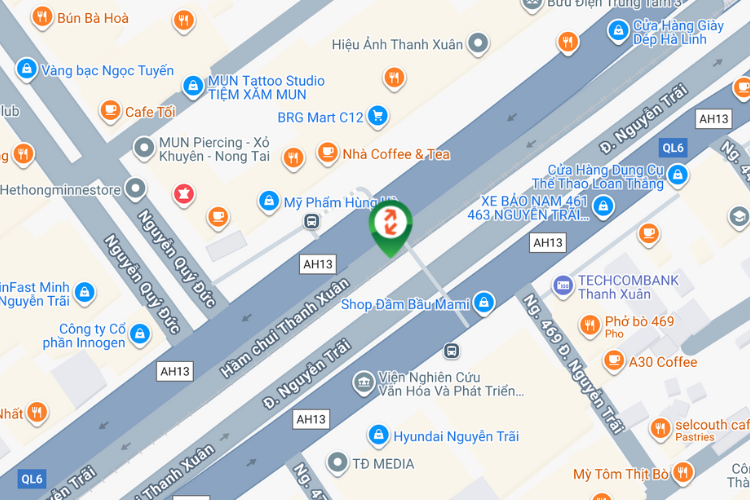 Map - Horizontal Light Box Billboard at 473 Nguyen Trai Street, Thanh Xuan Ward, Ha Noi City