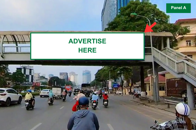 4 Panel Horizontal Light Box Billboard at 34 Tran Duy Hung Street, Yen Hoa Ward, Ha Noi City