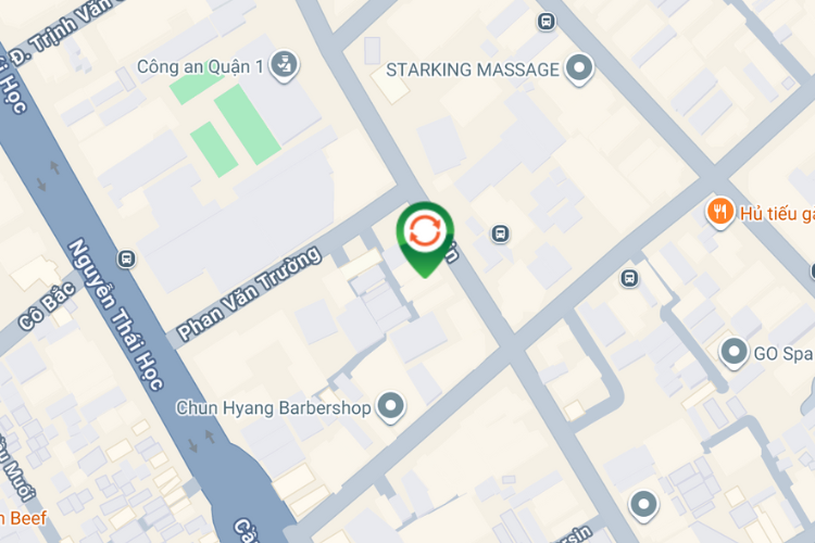 Map - Vertical E-tower Panel Billboard at 43 Yersin Street, Ben Thanh Ward, Ho Chi Minh City