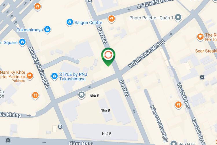 Map - Vertical E-tower Panel Billboard at 55 Pasteur, Sai Gon Ward, Ho Chi Minh City