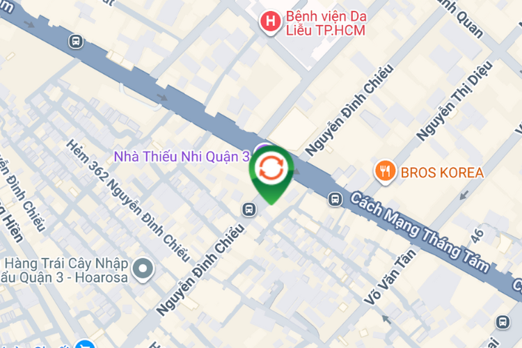 Map - Vertical E-tower Panel Billboard at 183 Nguyen Dinh Chieu, Ban Co Ward, Ho Chi Minh City