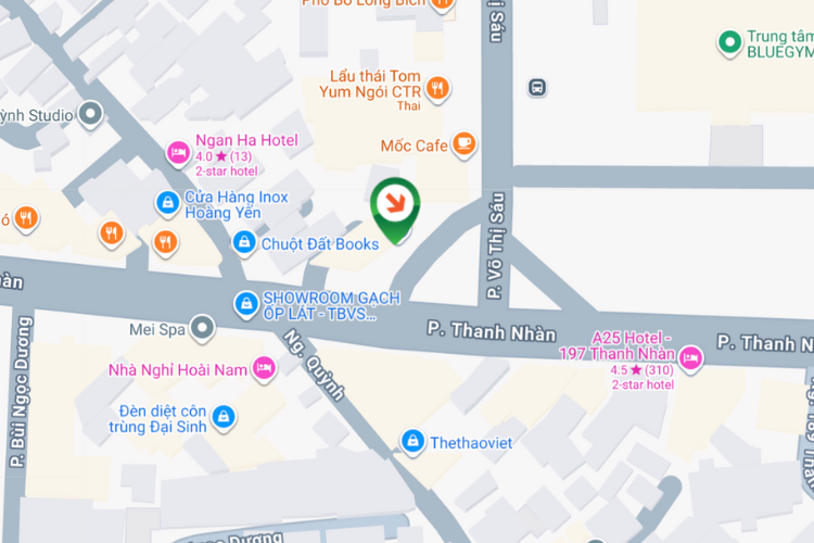 Map - Horizontal Wallscape Billboard at 48 Thanh Nhan Street, Hai Ba Trung Ward, Ha Noi City (Gas station)