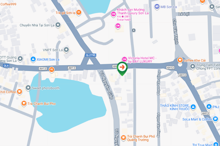 Map - Horizontal Wallscape Billboard at 7 Dien Bien Street, To Hieu Ward, Sơn La