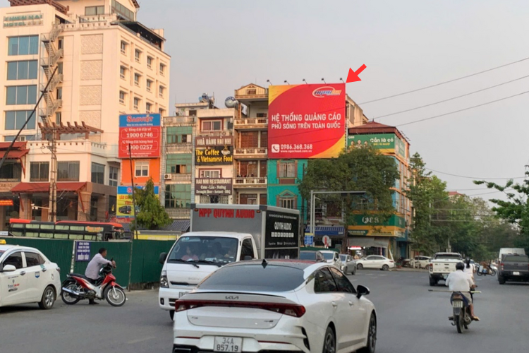 Day view - Horizontal Wallscape Billboard at 341 Quang Truong Ga, Hop Thanh Ward, Lao Cai