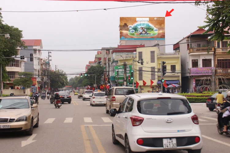 Day view - Horizontal Wallscape Billboard at 32 Phai Ve, Dong Kinh Ward, Lang Son (Loc Studio)