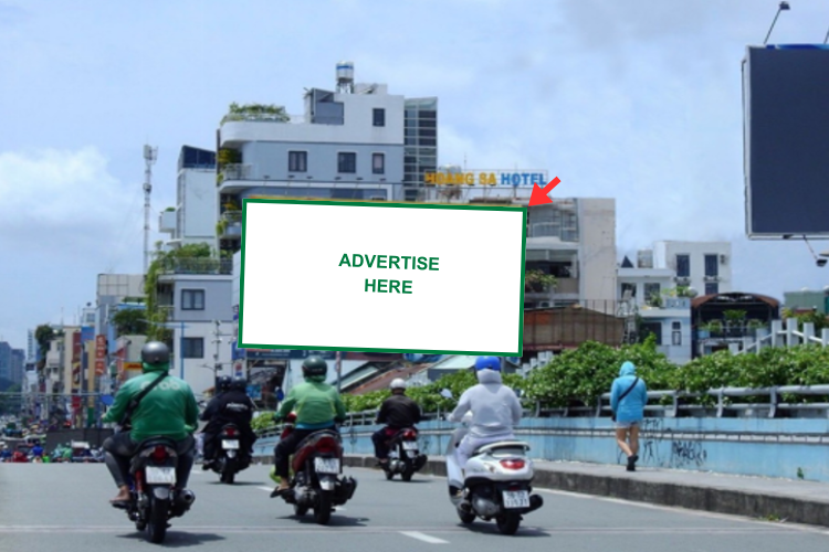 1 Panel Horizontal Wallscape Billboard at 445 Hai Ba Trung, Nhieu Loc Ward, Ho Chi Minh City