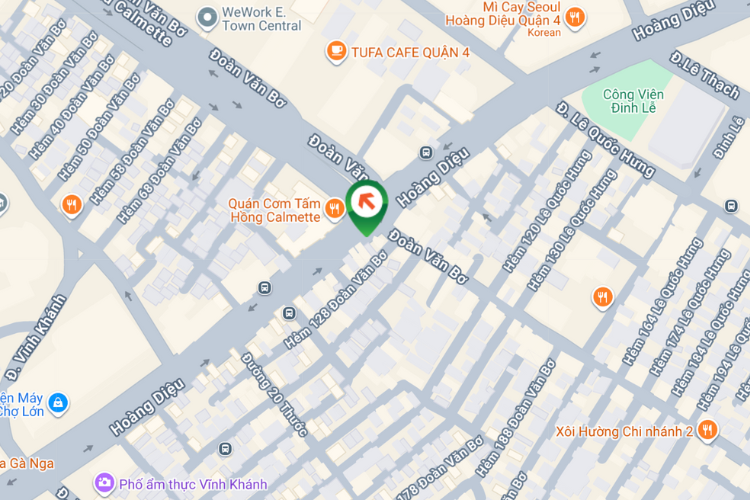 Map - Vertical Wallscape Billboard at 133 Hoang Dieu, Khanh Hoi Ward, Ho Chi Minh City