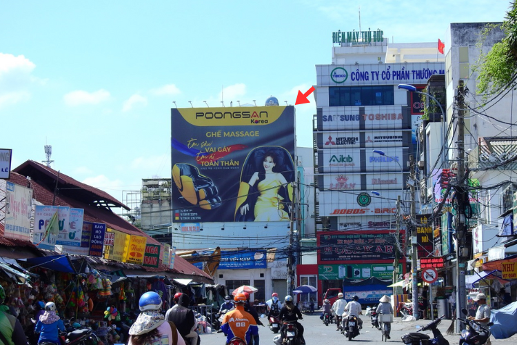 1 Panel Horizontal Wallscape Billboard at 695 Kha Van Can, Hiep Binh Ward, Ho Chi Minh City