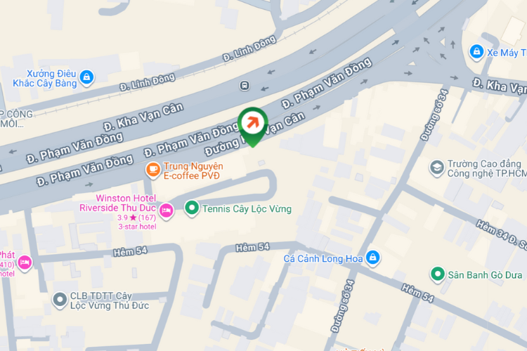 Map - Horizontal Wallscape Billboard at 570 Kha Van Can, Hiep Binh Ward, Ho Chi Minh City