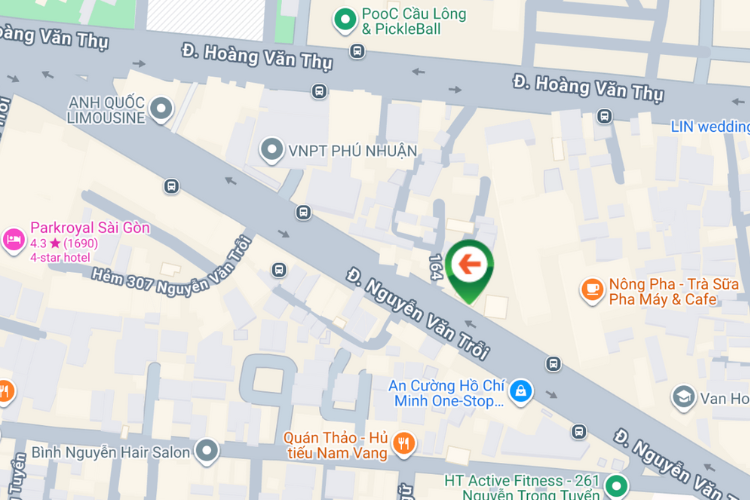 Map - Vertical Wallscape Billboard at 156 Nguyen Van Troi, Phu Nhuan Ward, Ho Chi Minh City