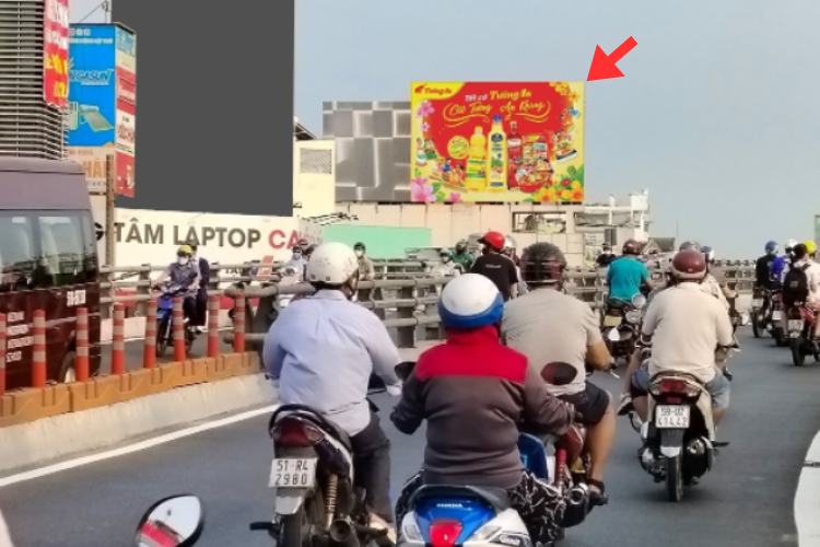 1 Panel Horizontal Wallscape Billboard at 792 Street 7, Hanh Thong Ward, Ho Chi Minh City