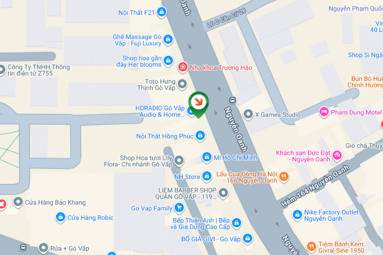 Map - Horizontal Wallscape Billboard at 137 Nguyen Oanh, Go Vap Ward, Ho Chi Minh City