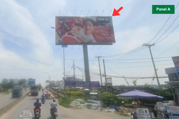 Panel A -  Horizontal Unipole Billboard at B1 Nguyen Oanh, Go Vap Ward, Ho Chi Minh City