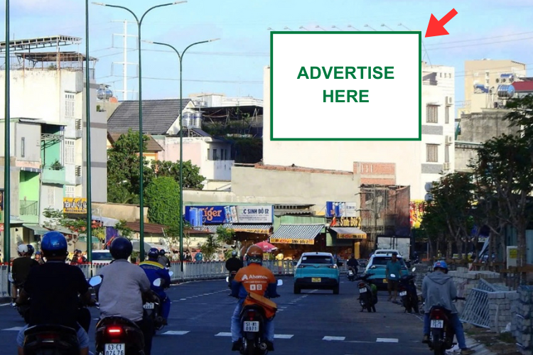 Horizontal Wallscape Billboard at 42 Duong Quang Ham, An Nhon Ward, Ho Chi Minh City