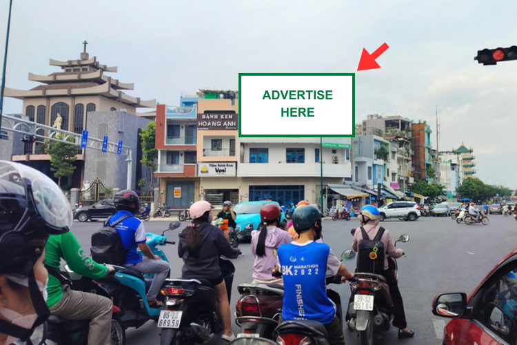 1 Panel Horizontal Wallscape Billboard at 279 Nguyen Thai Son, An Nhon Ward, Ho Chi Minh City (Duong Quang Ham - Nguyen Thai Son intersection)