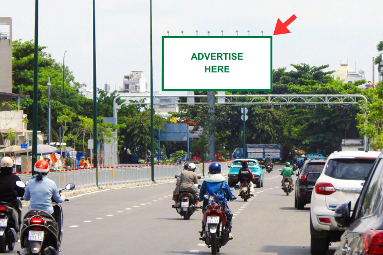 1 Panel Horizontal Unipole Billboard at 2 Nguyen Van Luong, An Nhon Ward, Ho Chi Minh City (Go Vap Park)