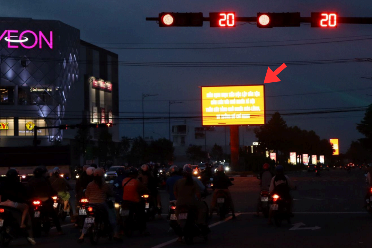 1 Panel Horizontal LED Unipole Billboard at Hung Vuong, Long An Ward, Tay Ninh